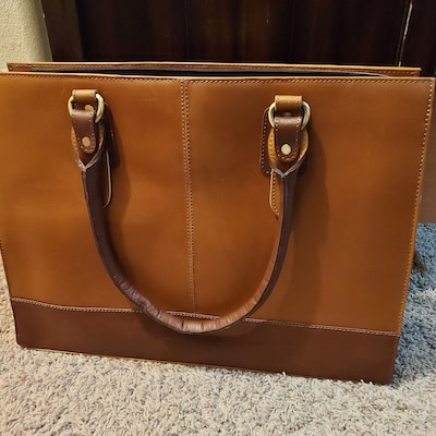 Personalized Leather Laptop Bag Women, Briefcase Women, Shoulder Bag ...