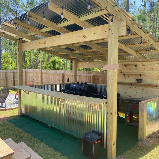 Covered Grillscape bbq Shack With Deck Downloadable Plans 15 x16 the Ox With Deck Etsy
