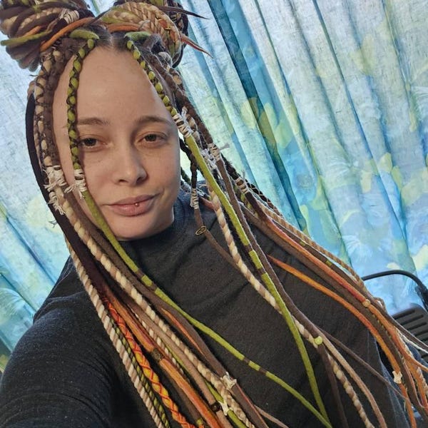Wool Dreadlocks Solid and Braids Colors: Blond, Sand Beige, Cinnamon ...
