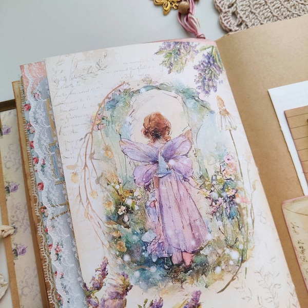 Fairy Magic Junk Journal Kit, Fairytale Fairies Woodland Castles ...