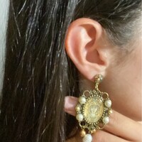 Set 3 Pendenti Sacro Cuore In Resina Oro E Bianco - Decorazione Albero Di Natale, Idea Regalo Spirituale