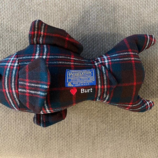 Memorial Fish Pillow 15 X 8 X 4 Inches Made From Loved Ones Clothes Memorial fish pillow 15 x 8 x 4 inches made from loved ones clothes