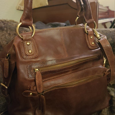 Leather Handbag Leather Purse Top Handle Bag Brown - Etsy UK