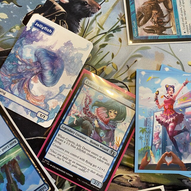 クラゲトークン MTG (Cynette, Jelly Drover より) - Etsy 日本