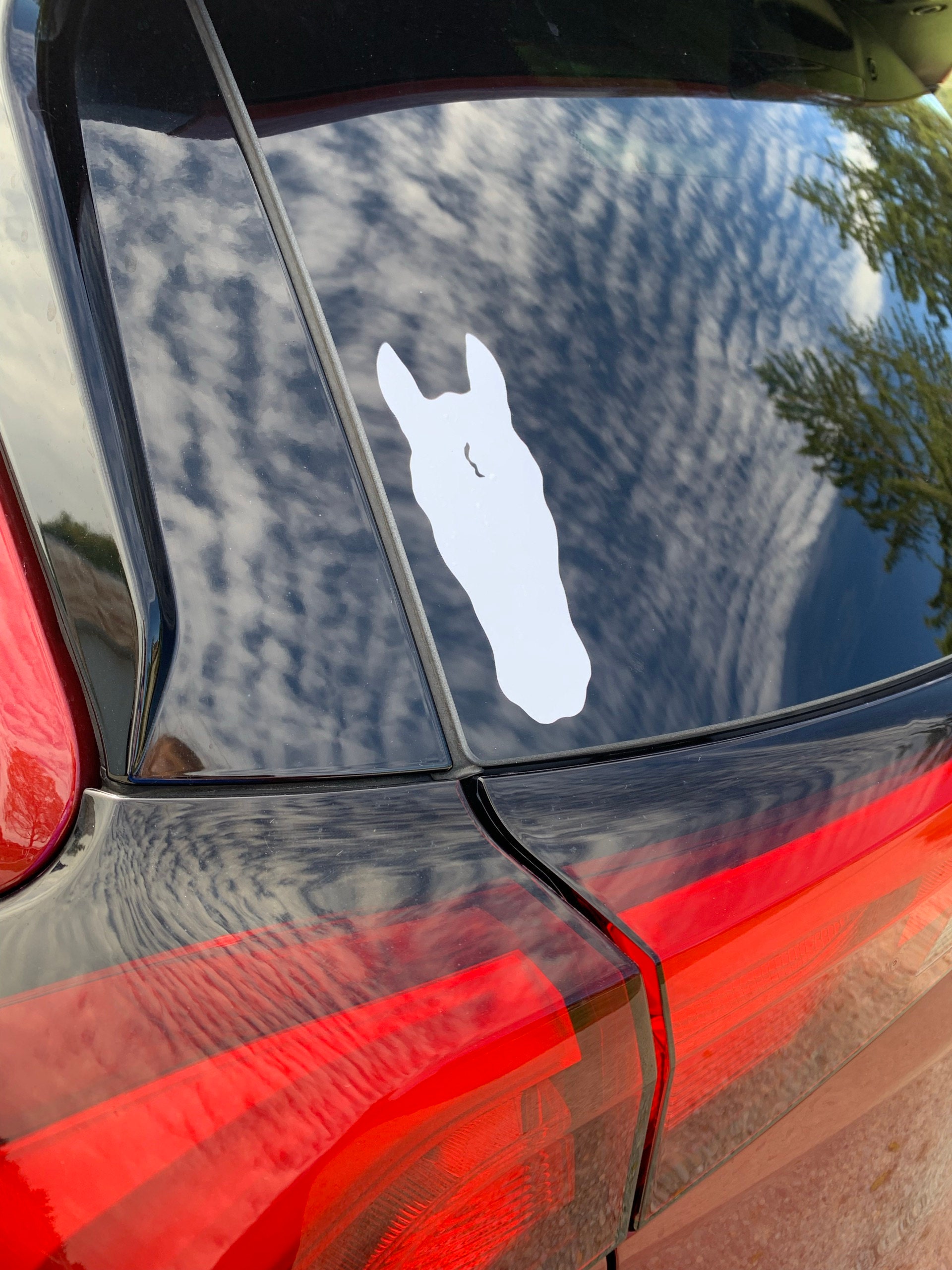 🐴Free Personalization🐴Custom Horse Silhouette Decal | Custom Vinyl Sticker | Car Horse Decal | Laptop Stickers | Custom Horse Markings