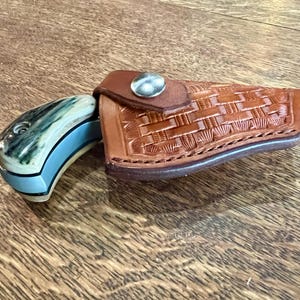 exotic leather pocket holster NAA 22 magnum PUG and Case Canoe Pocket