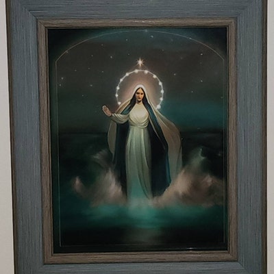 Our Lady Star of the Sea Art Print, Catholic Art, Virgin Mary Art ...