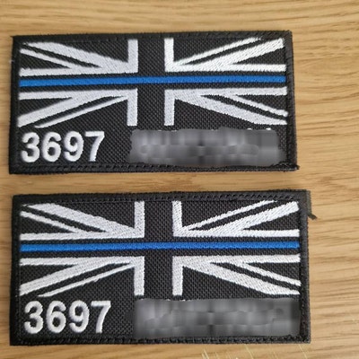 Patch Brodé Personnalisable CORDURA 10x3cm - Pour Nom, Badge Moral - Dos Crochet (hook Back)