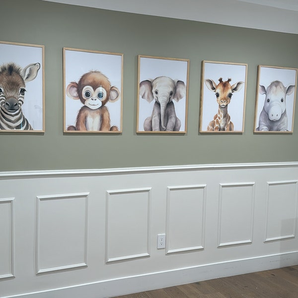 Safari Nursery Decor, Choose Your Set of 3 Watercolor Animal Prints ...
