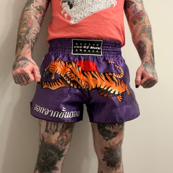 Cherry Blossom Japanese Print Pattern Muay Thai Boxing Shorts