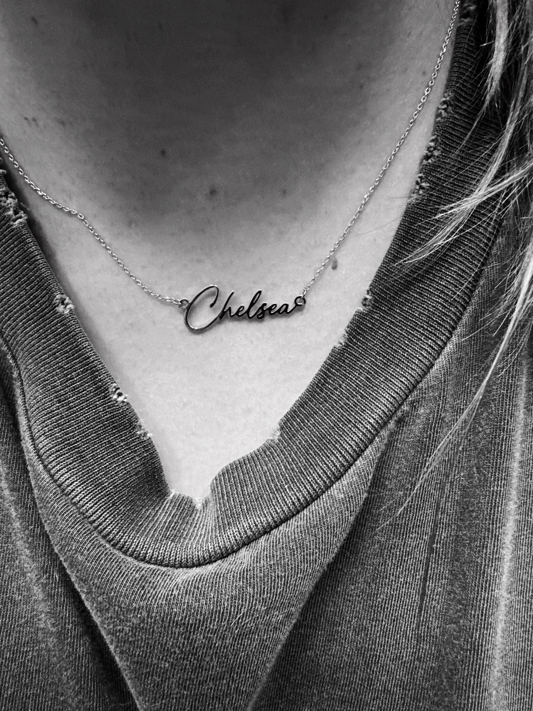 Benutzerdefinierte Namenskette, 18 Karat vergoldete Namenskette, personalisierte Namenskette, Geburtstagsgeschenk für sie, Muttertagsgeschenk, Geschenk für Mama