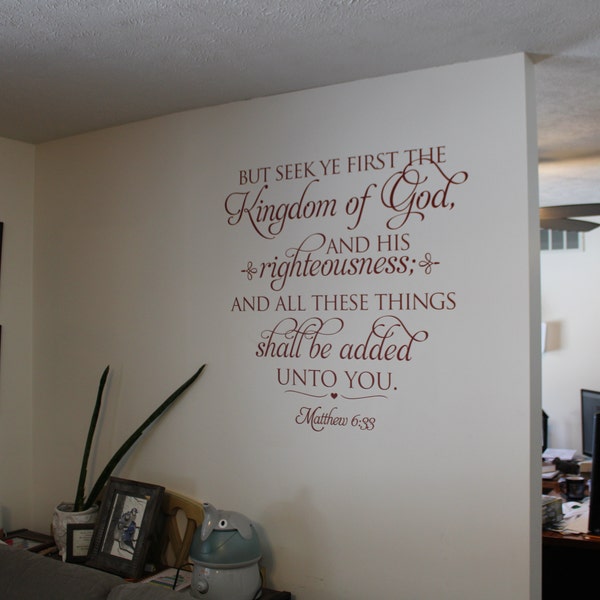 Scripture Wall Decal. and God Saw - CODE 206 Christian Wall Decals ...