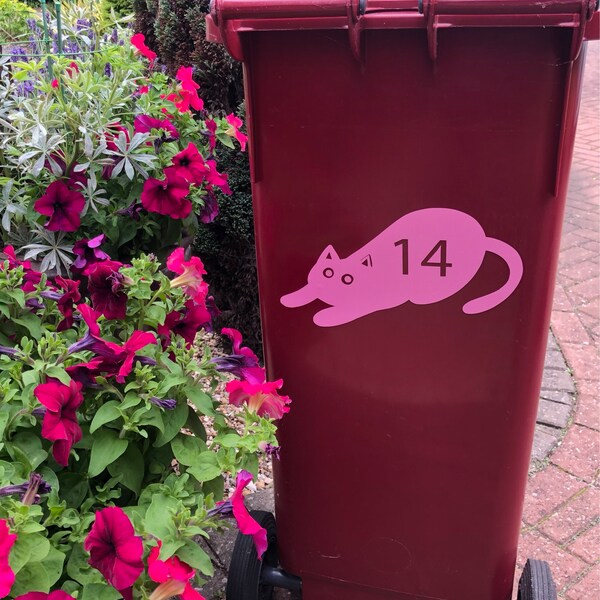 Personalised Wheelie Bin Address/Number Stencil - Custom Made - UK
