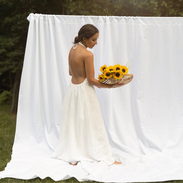 ワンピース French Linen Back\