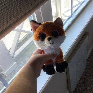 Vintage Ty Beanie Boo 'slick' the Fox (6 Inch) - No Hang Tag Vintage Ty Beanie Boo 'slick' the Fox (6 Inch) - No Hang Tag