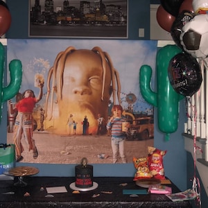 Travis Scott Astroworld Album Cover On Astroworld Tapestry