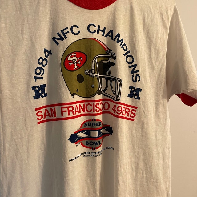 Vintage San Francisco Forty Niners Super Bowl XIX 1984 NFL