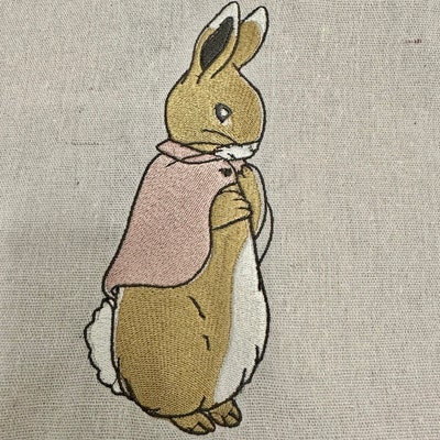 Sleeping Bunny 4x4 Embroidery Design Cute Rabbit Handdrawn - Etsy
