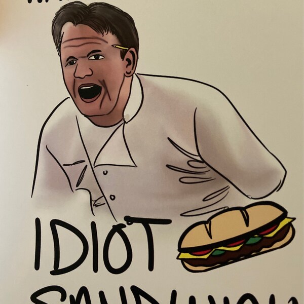 Gordon Ramsay Birthday Card - Etsy