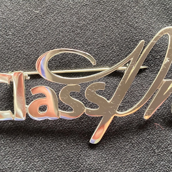 Custom Handwriting Pin • Personalized Signature Brooch • Memorial ...