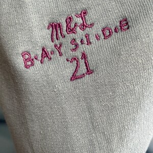 CUSTOM Embroidered Handwriting T-shirt Sweatshirt Hoodie for Couples ...