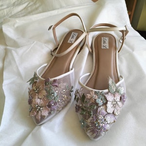 Wedding Shoes Brides Wedding Bridal Rhinestone Open Lace | Etsy