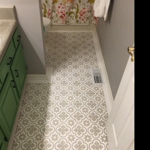 Tiles and Walls -Furniture and Fabric Stencil Moroccan Stencil DIY Floor Project.XS,S,M,L,XL Fes Tile Stencil for Floors