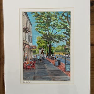 Brockport, NY - an Art Print of an Original Bix Debaise Acrylic