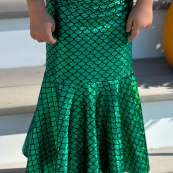 16 Colors! Childs Mermaid Skirt Fish Tail, Stretch Costume Party ...