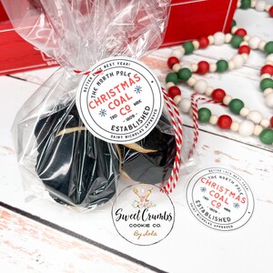 Printable Christmas Cookie Tag Merry Christmas Coal Company Coal ...