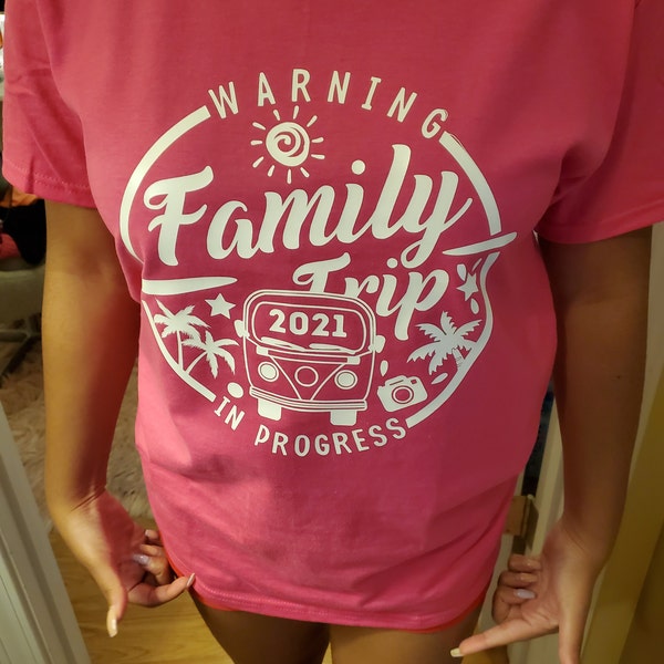 Warning Family Trip in Progress 2023 Svg, Family Trip Svg, Family ...