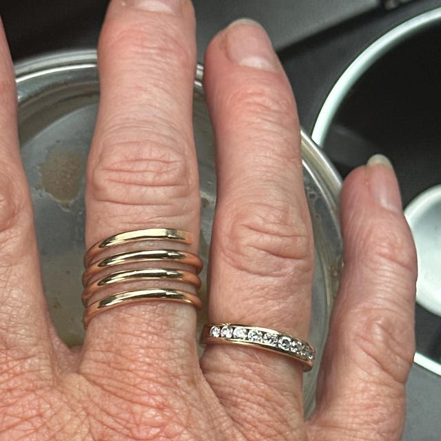 14KGF Coil Ring, Wrap Ring, Spiral Ring, 14K Gold Filled