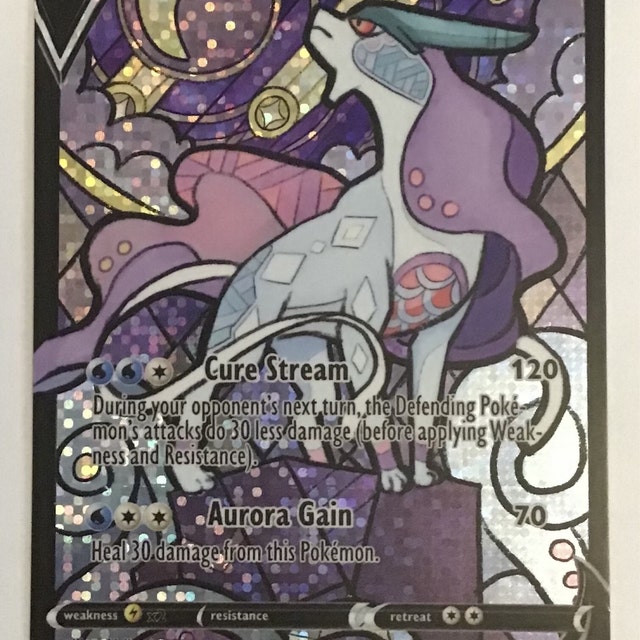 Entei Raikou Suicune Glas in Lood / Aangepaste Holografische 