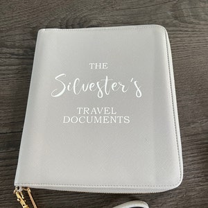Personalised Boutique Travel Documents Family organiser Travel Document Folder Holder Travel Wallet Bags & Purses Luggage & Travel Travel Wallets 