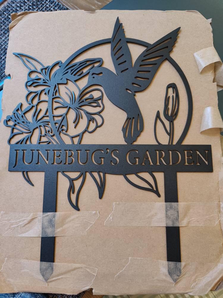 Custom Metal Garden Stake, Garden Marker, Every Garden Metal Stake, Personalized Gift, Gardener Name Sign, Mom Garden Sign, Outdoor Yard Art