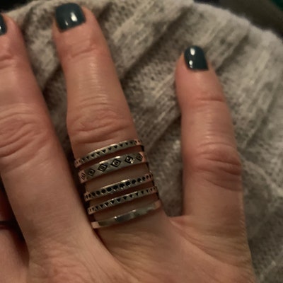 Boho Statement Ring Sterling Silver Ring for Women Chunky - Etsy