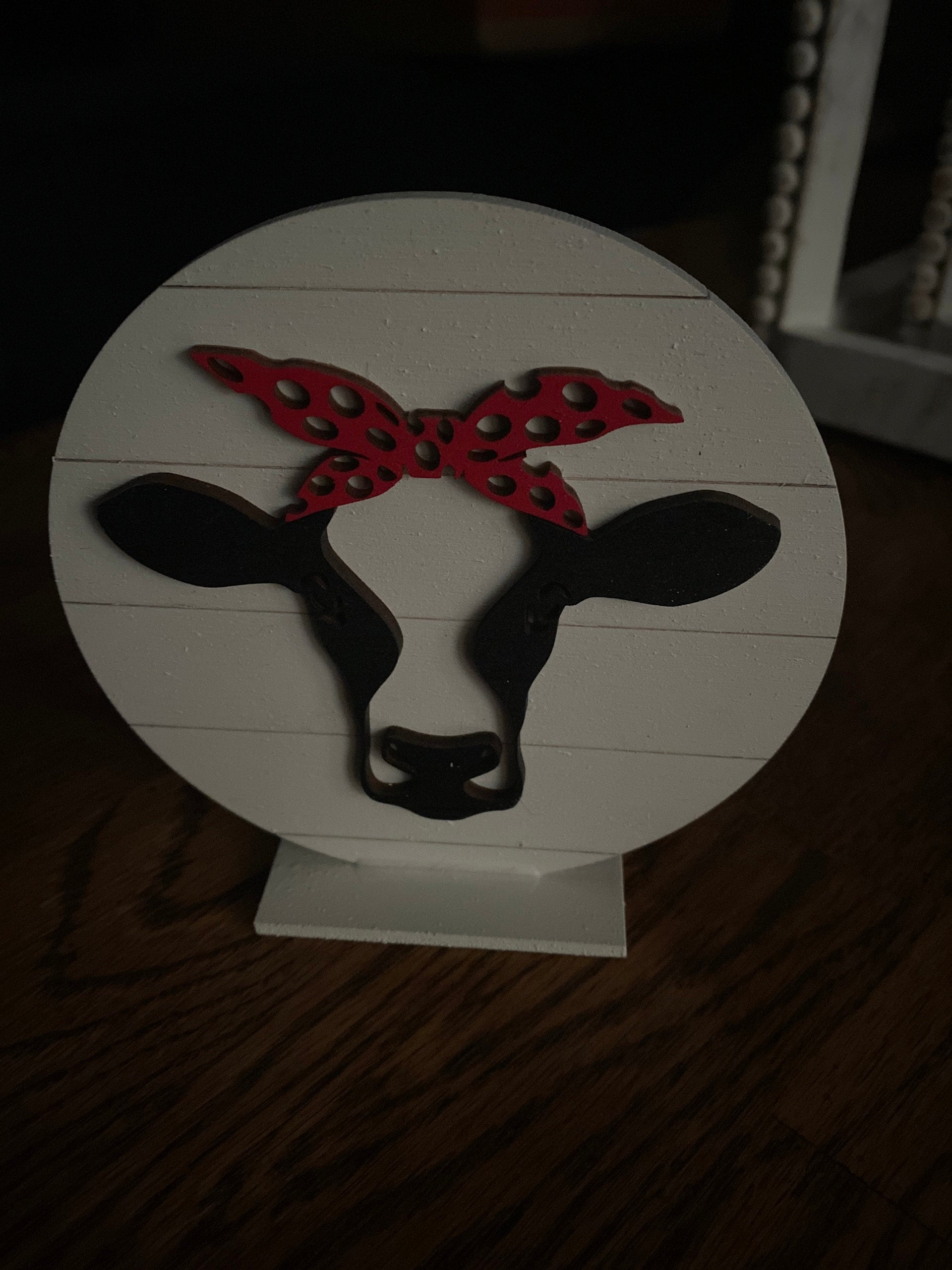 Farmhouse Tiered Tray Decor, Farmhouse Shelf Sitters, 3D Farmhouse Decorations, Red Barn, Cow Pig Chicken Decor