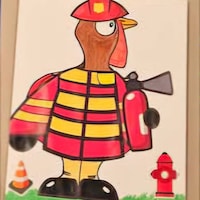 Disguise a Turkey- Blank Ice Cream Disguise Template - Etsy UK