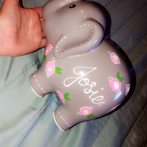 Polka Dot Elephant Gray