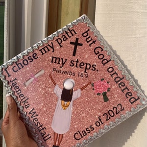 Graduation Cap Topper/proverbs 16:9 