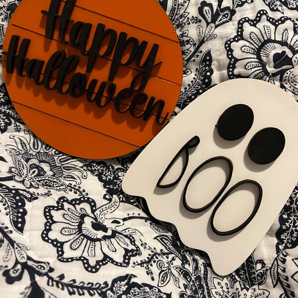 Halloween Tiered Tray Decor - Tiered Tray 3D Signs - Rae Dunn Tiered ...