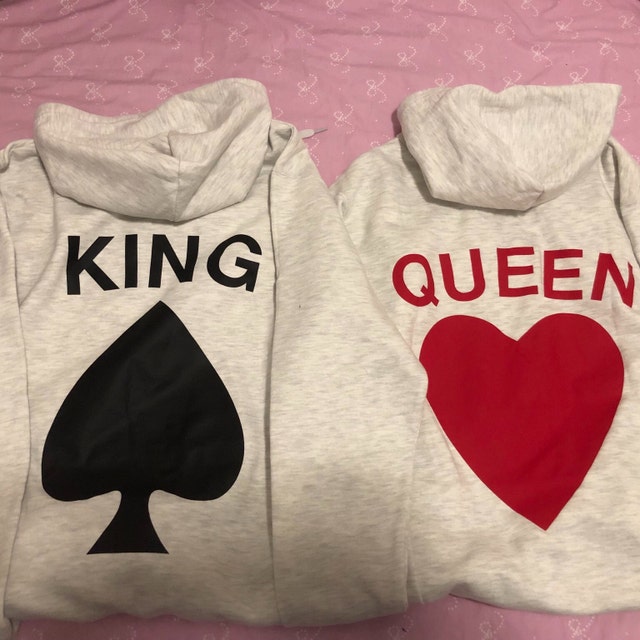 King and queen custom hoodies discount