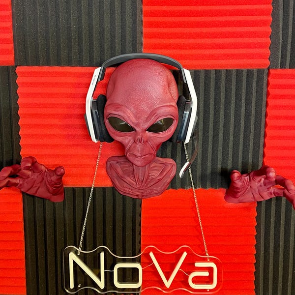 Alien Wall Art Mount 3d-printed Headphone Mount| Greys UAP UFO - Etsy