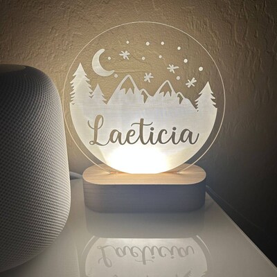 Personalized 3D Illusion LED Lamp Infinity Heart Valentines - Etsy