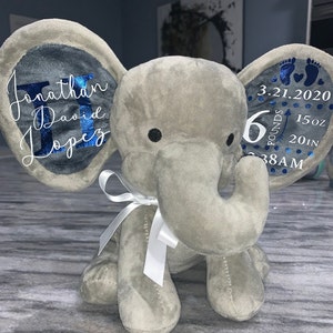 Download Birth Stats Keepsake Elephant Ear SVG birth announcement ...