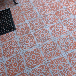 Patio Tile Stencil Set - Reusable Stencils For 30cm, 45cm & 60cm Garden Slabs (HENLEY Design)
