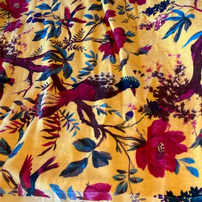 Indian Vintage Silk Patchwork Curtains, Vintage Door Curtain, Handmade ...