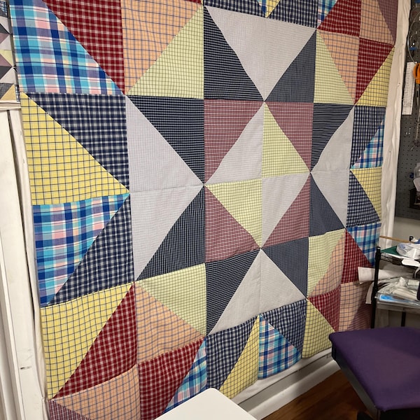 Large Memory Star Quilt Pattern - 4 Sizes - 72