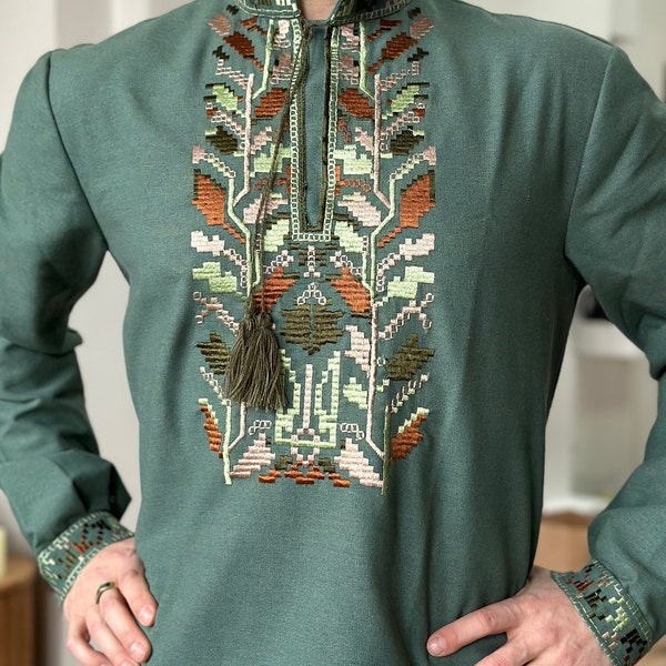 Rushka Embroidered Dress - Navy & White main image 0
