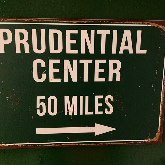 Personalized Prudential Center Distance Sign: New Jersey Devils